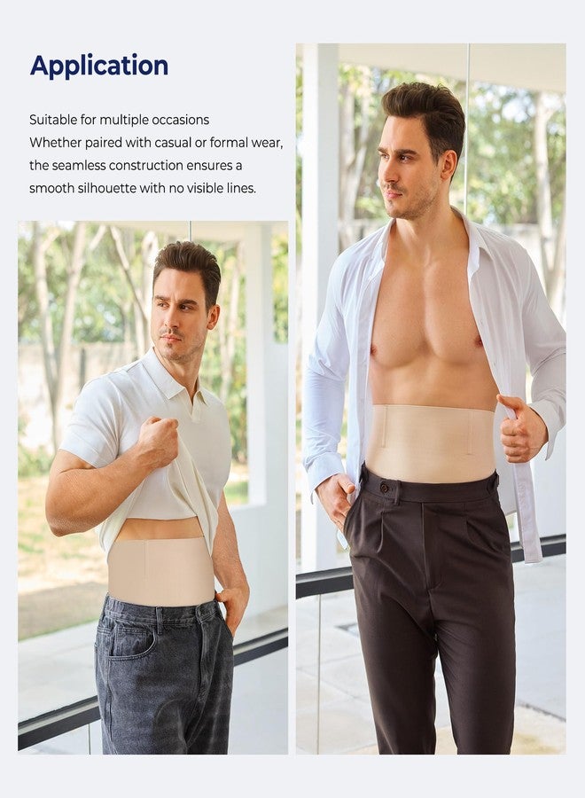 TAILONG Mens Shapewear Tummy Control Underwear Compression Shorts Slimming Body Shaper Leg Boxer Briefs Beige - Image 5